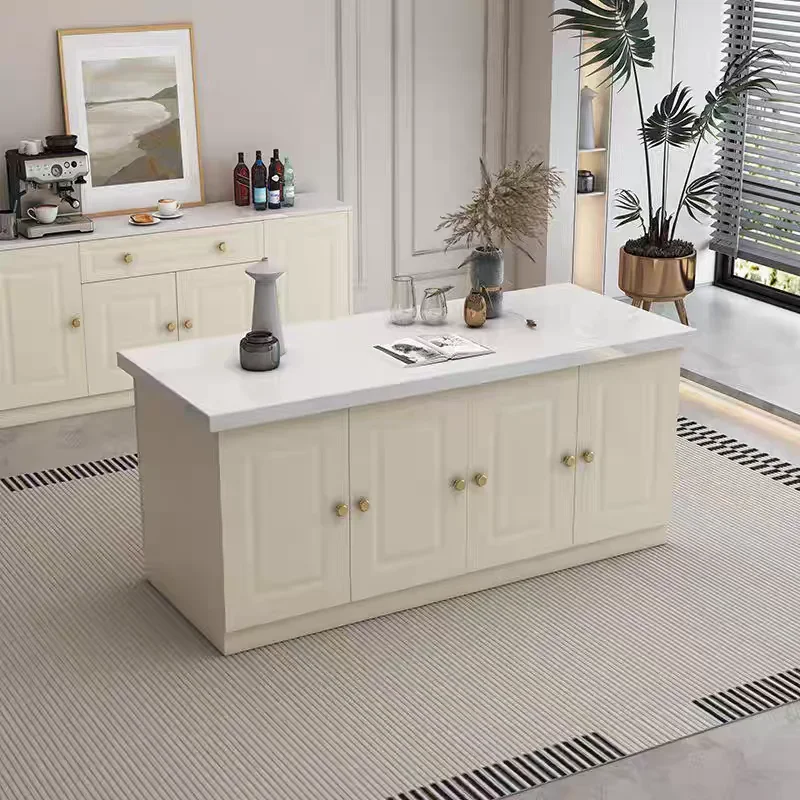 Kitchen Island Baking Table - TAO ライトラグジュアリーバーカウンター 家庭用キッチンアイランドテーブル ダイニングテーブル 収納付き調理台 オペレーションベーキングテーブル