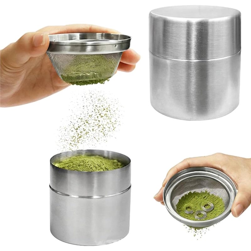 B23B ステンレス製キッチンベーキング用抹茶パウダーシフタ - Kitchen Baking Canisters のレビューと価格