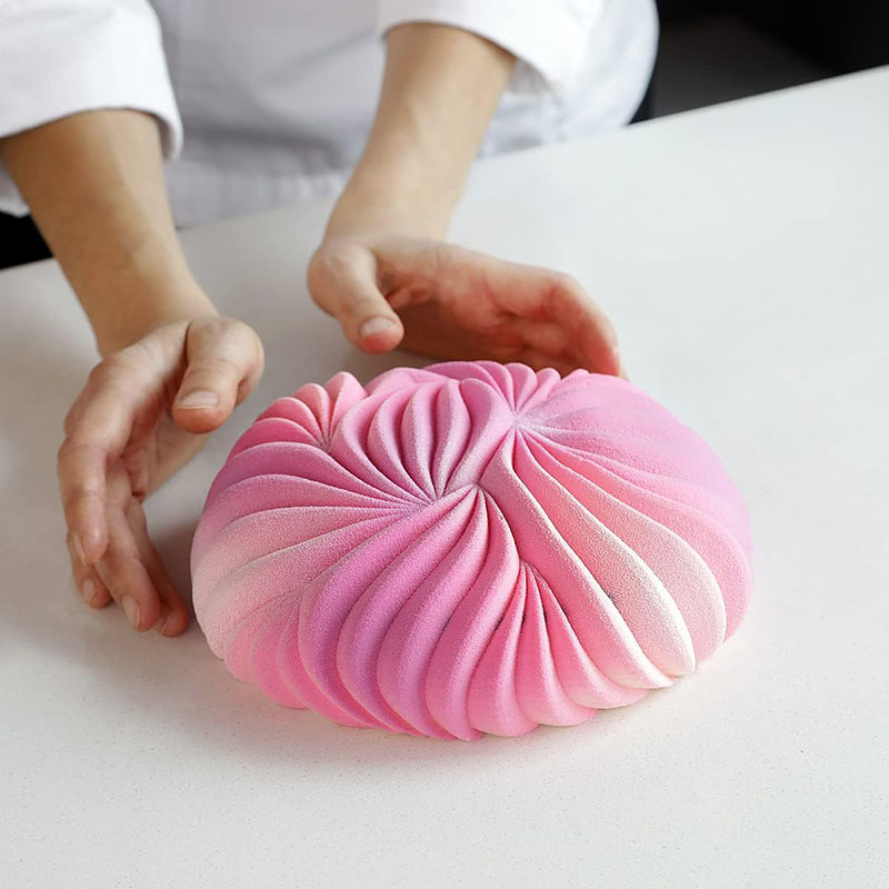 ラウンドムースケーキパンベーキング用大型砂丘シリコーン型 3 - Kitchen Baking Ware のレビューと価格