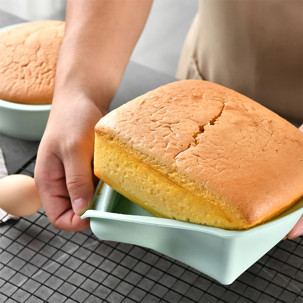 正方形のシリコンケーキモールド,簡単なリリース,ケーキパン, - Kitchen Baking Ware のレビューと価格