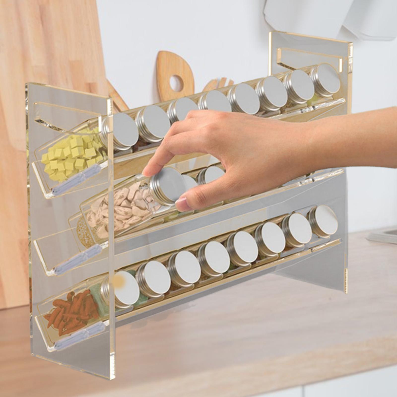 キッチンパントリー用アクリルスパイスラック、香水オーガナイザ - Kitchen Baking Cupboard のレビューと価格