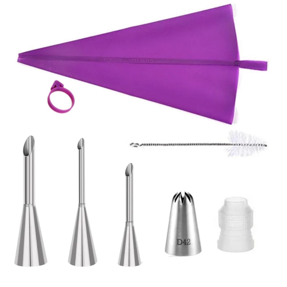 ステンレス製ケーキデコレーションノズルパイピングバッグセット - Kitchen Baking Kit のレビューと価格