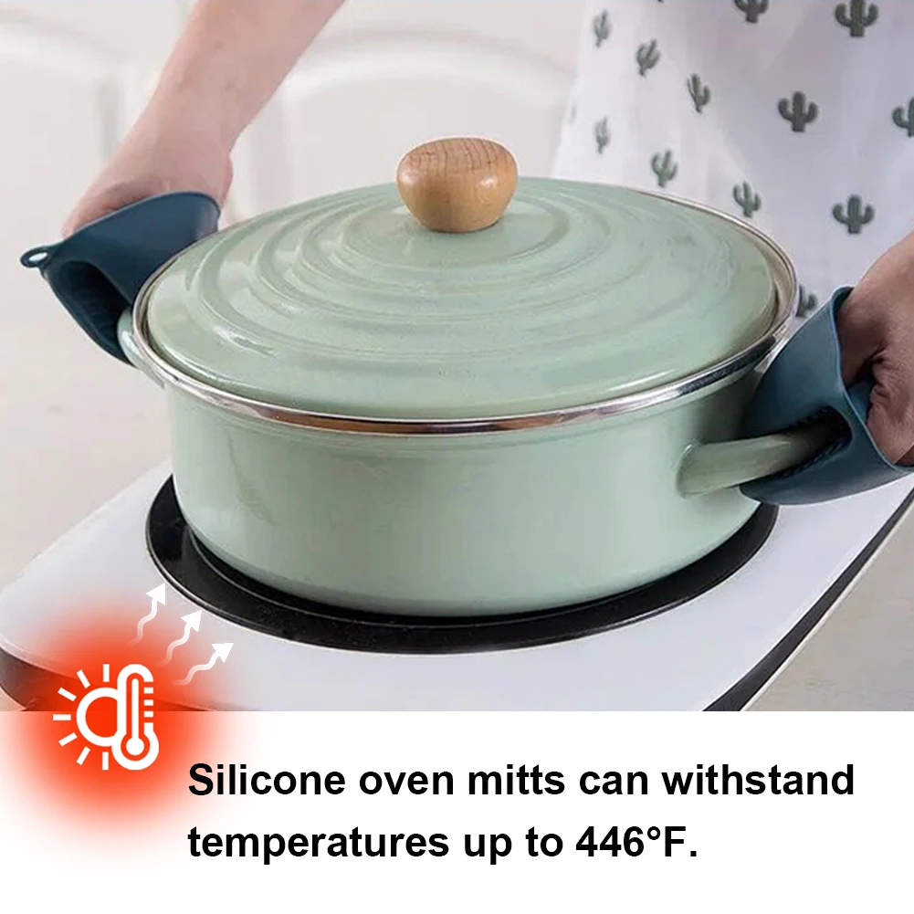 シリコン製オーブンミット、耐熱ピンチポットホルダー、滑り止め - Kitchen Baking Ware のレビューと価格