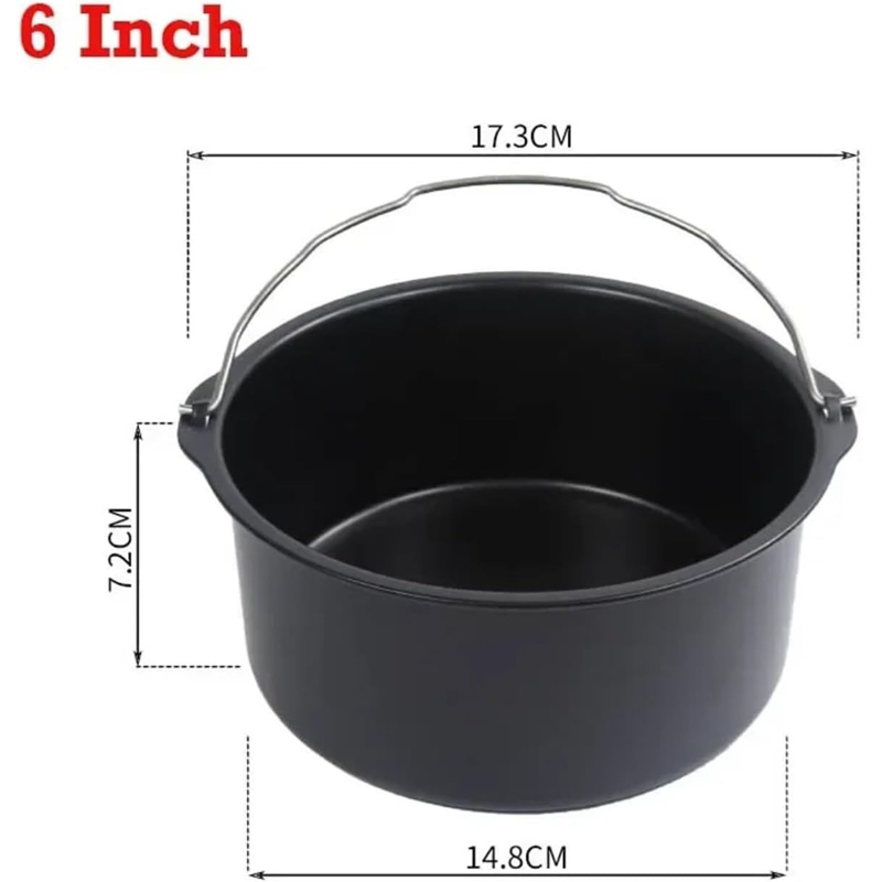 金属製ケーキ型 丸型エアフライヤーポット ハンドル付きベーキ - Kitchen Baking Ware のレビューと価格