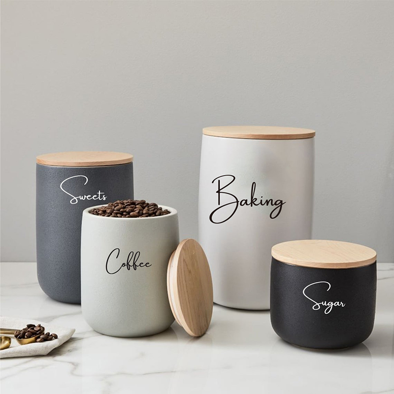 8 個キッチン整理キャニスタージャーラベルステッカーデカール - Kitchen.Baking Labels のレビューと価格