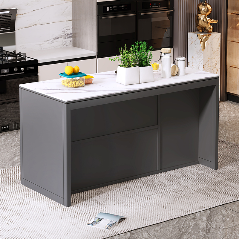 キッチンアイランドキャビネット個別ライト高級スレート素材テー - Kitchen Island Baking Table のレビューと価格