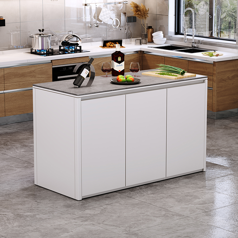 キッチンアイランドキャビネット個別ライト高級スレート素材テー - Kitchen Island Baking Table のレビューと価格