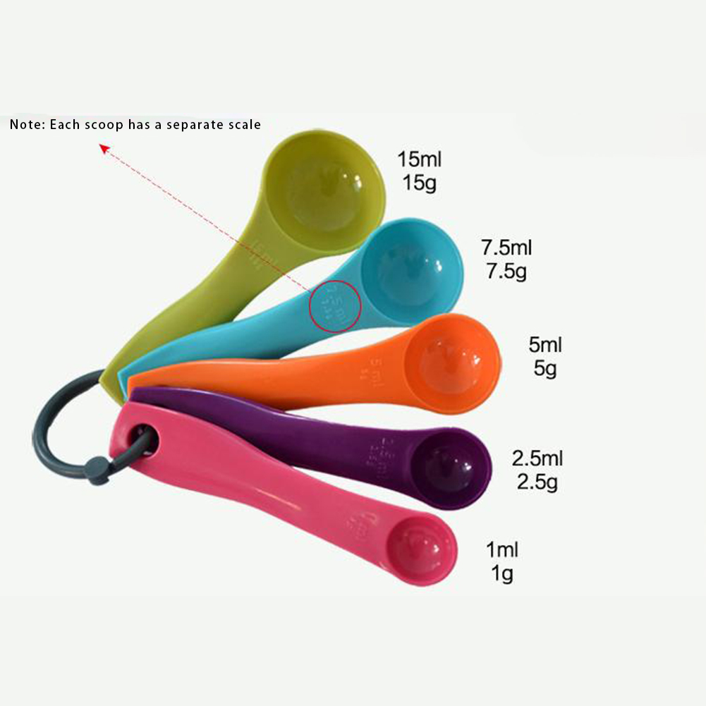 5 ピースカラフルな塩油スプーン素敵なキッチン Colorw - Kitchen Baking Utensil Set のレビューと価格