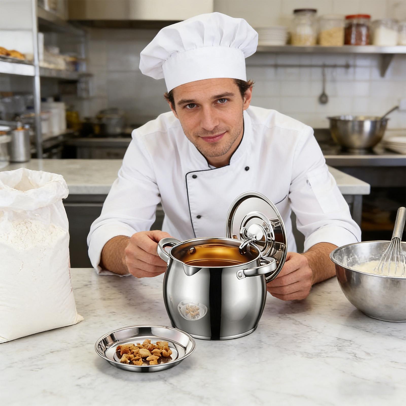ステンレス製ベーコン油保存容器、ストレーナー付き蓋付きグリー - Kitchen Baking Canisters のレビューと価格
