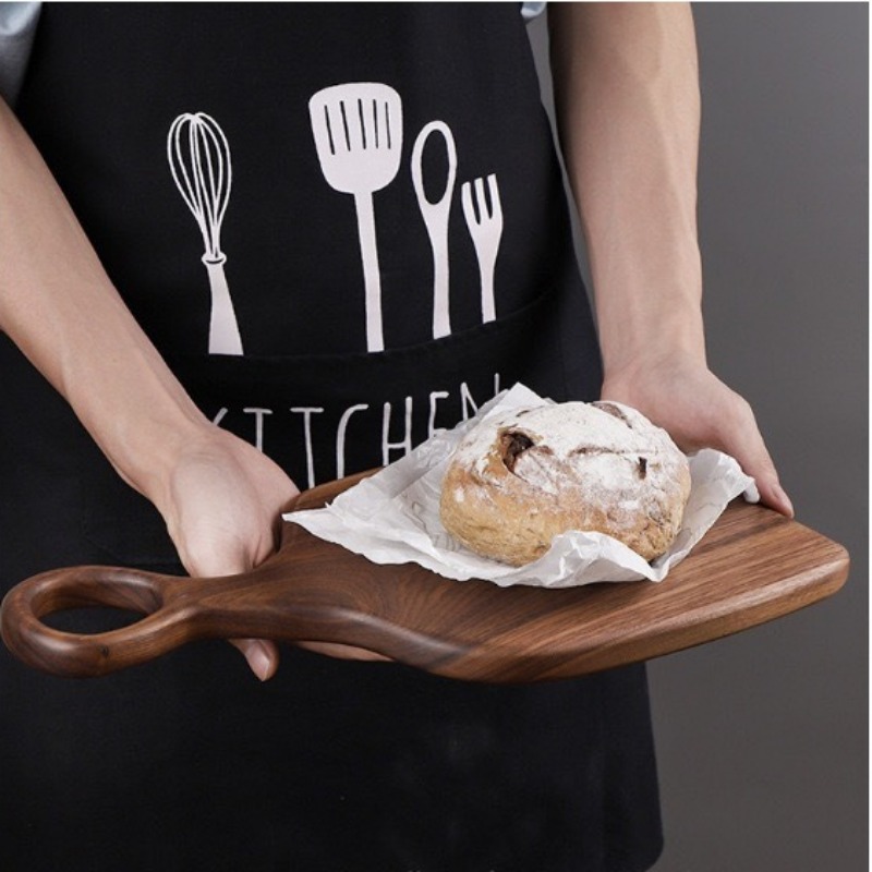 ブラックウォールナット固体まな板木製トレイピザボードまな板キ - Kitchen Baking Area のレビューと価格