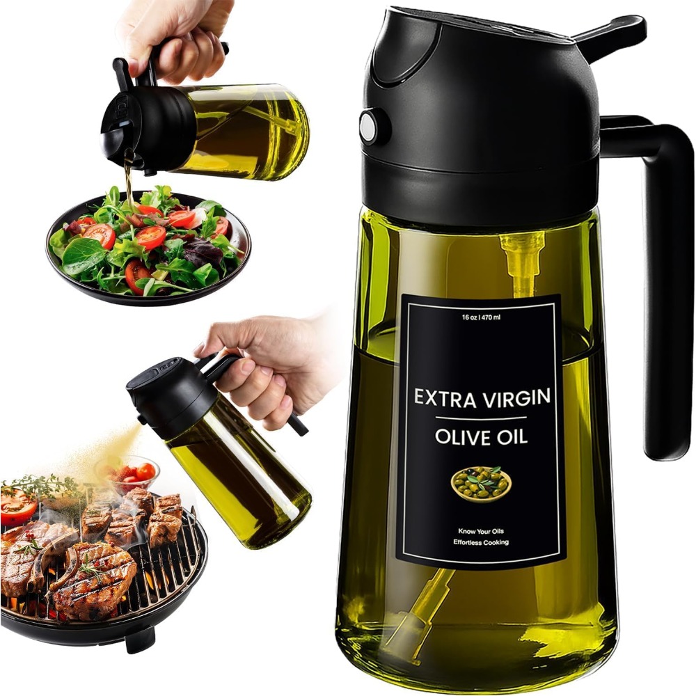 耐光性16オンス（470ml）オリーブオイルディスペンサー＆ - Kitchen.Baking Labels のレビューと価格