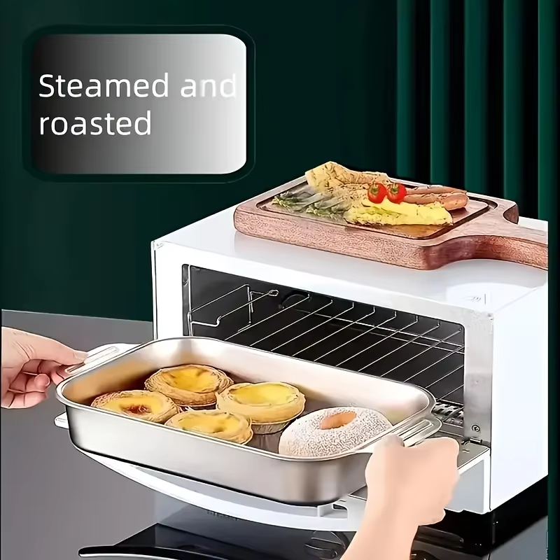 ステンレス製の深いベーキングパン、蓋付き、多機能長方形オーブ - Kitchen Baking Ware のレビューと価格