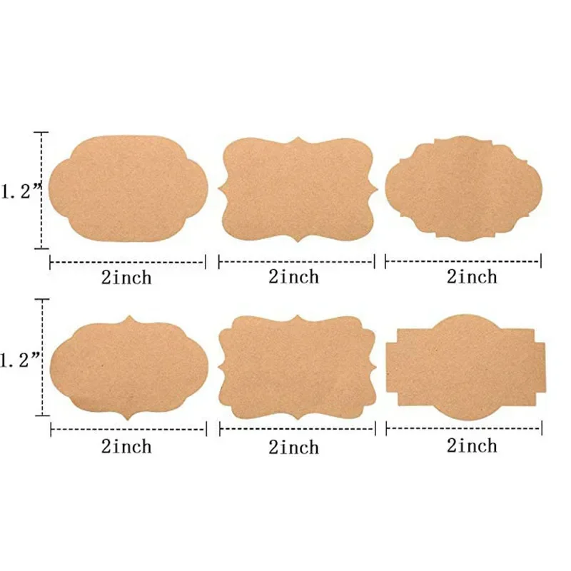 300 個クラフトステッカー手書きコンビニエンスステッカーキ - Kitchen.Baking Labels のレビューと価格