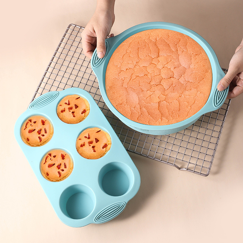 シリコーンケーキベーキングモールドセット高温耐性オーブンベー - Kitchen Baking Ware のレビューと価格