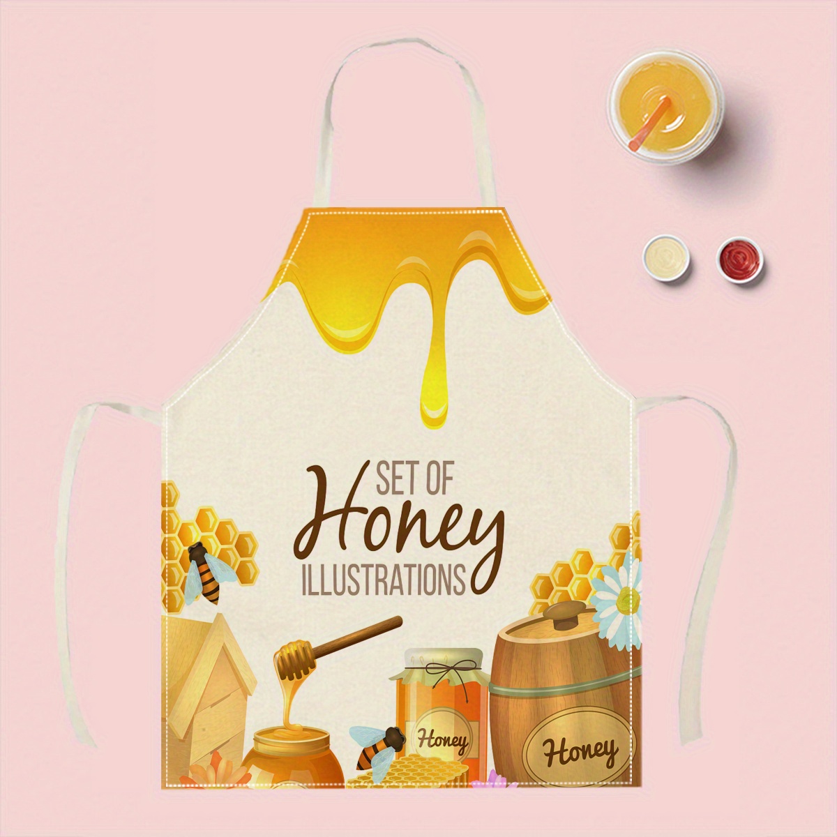 1pc ハニービーエプロン スイートキッチンギフト クッキン - Kitchen Baking Area Ideas のレビューと価格