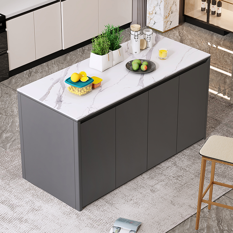 キッチンアイランドキャビネット個別ライト高級スレート素材テー - Kitchen Island Baking Table のレビューと価格