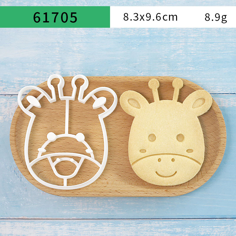4個入り動物型クッキーカッターセット 3Dキュートなライオン - Kitchen Baking Kit のレビューと価格