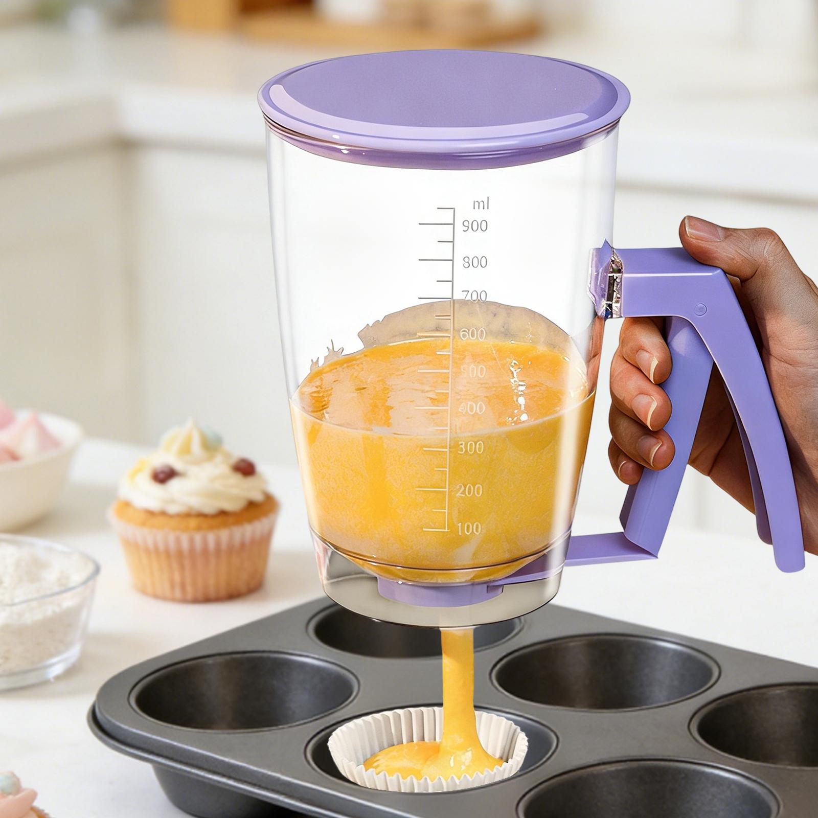 パンケーキ生地ディスペンサー、計量ラベル付き簡単注ぎ口、ベー - Kitchen.Baking Labels のレビューと価格