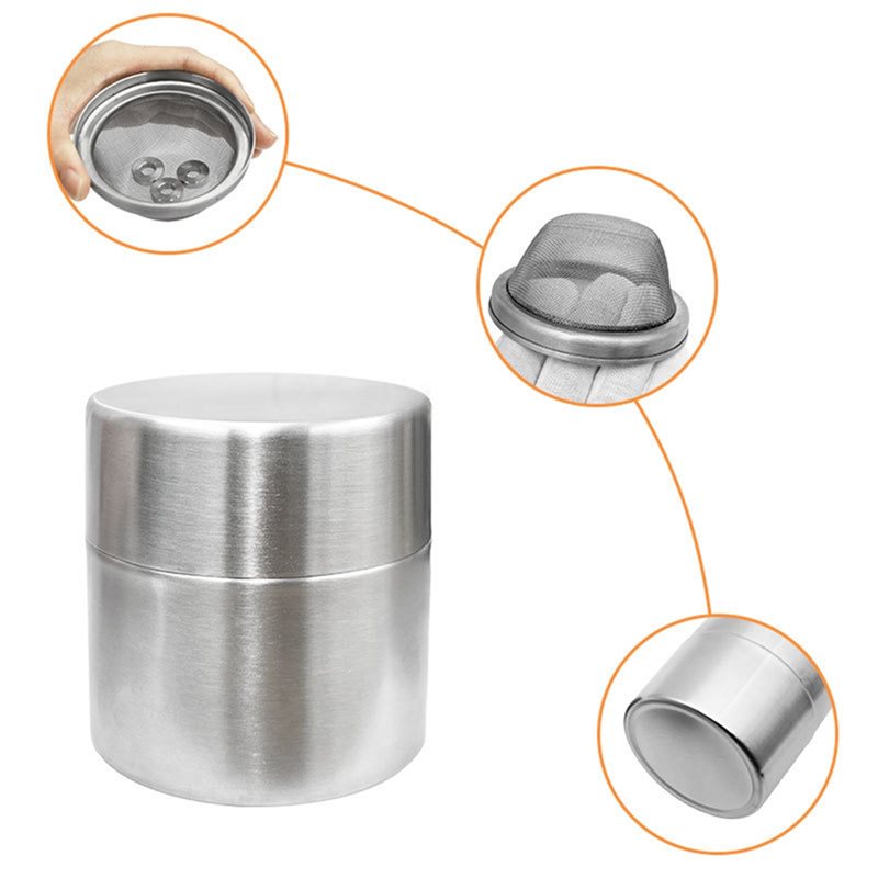 AB66-ステンレス製抹茶パウダーシェーカーキャニスターシフ - Kitchen Baking Canisters のレビューと価格