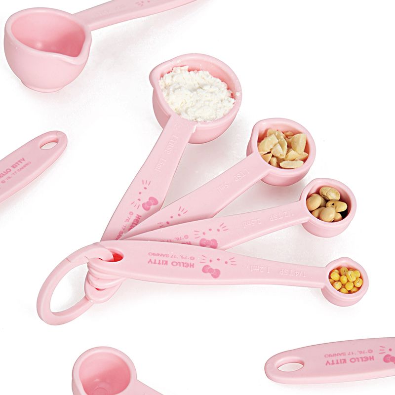 ハローキティプリント計量スプーンセット、かわいい漫画風キッチ - Kitchen Baking Kit のレビューと価格