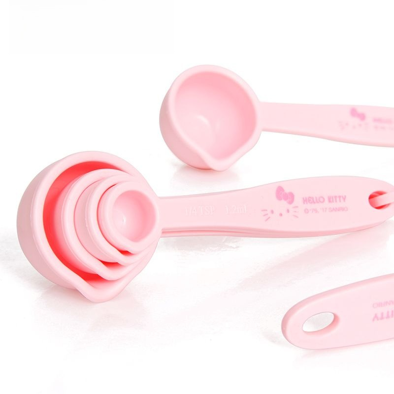 ハローキティプリント計量スプーンセット、かわいい漫画風キッチ - Kitchen Baking Kit のレビューと価格