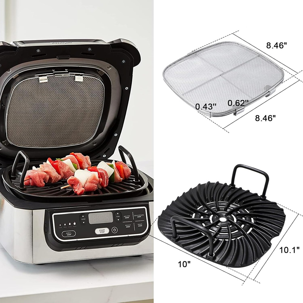 M02K-ステンレス鋼スプラッターシールド&グリルプレートグ - Ninja Air Fryer Af101 のレビューと価格