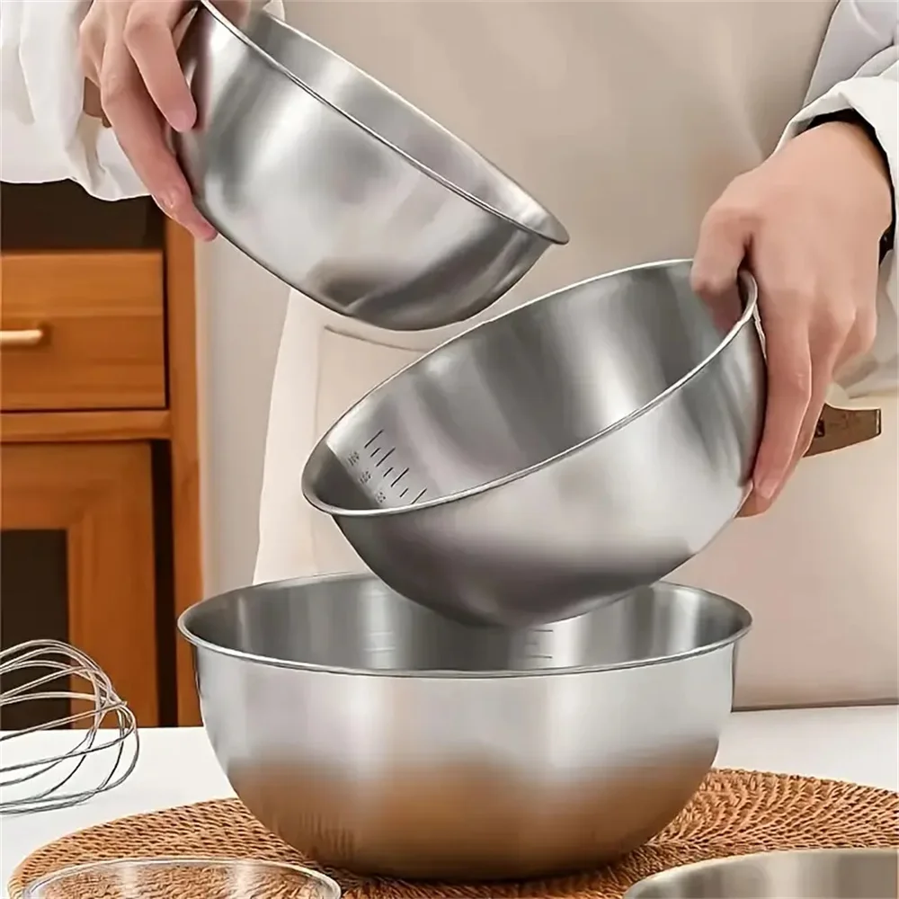 1～3個のステンレス製ボウルセット、計量機能付き、調理、ベー - Kitchen Baking Kit のレビューと価格