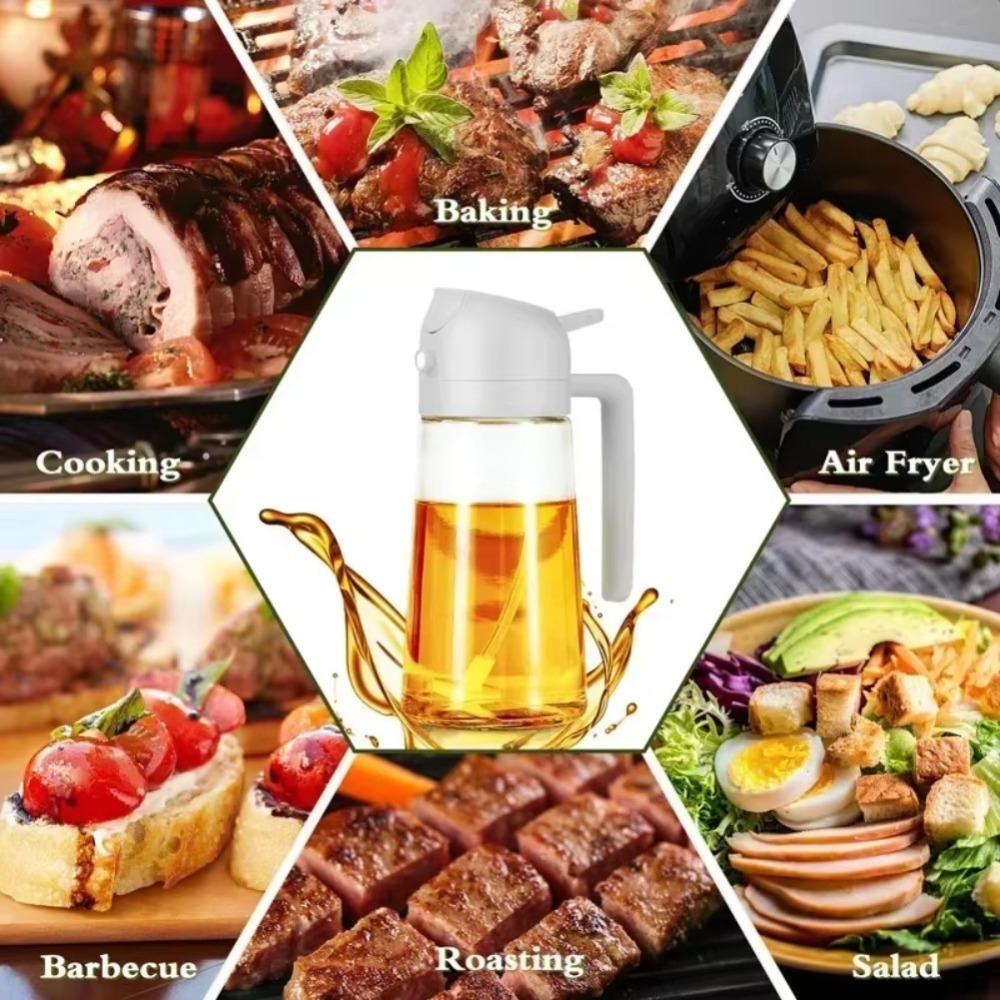 2in1 470ml プラスチック製スプレーオイルスプレーボ - Kitchen Baking Area のレビューと価格