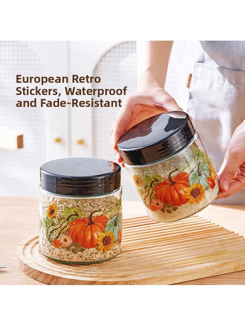 厚みのあるガラス密封保存瓶茶葉容器透明カバー焼き花ナッツ保存 - Kitchen Baking Canisters のレビューと価格