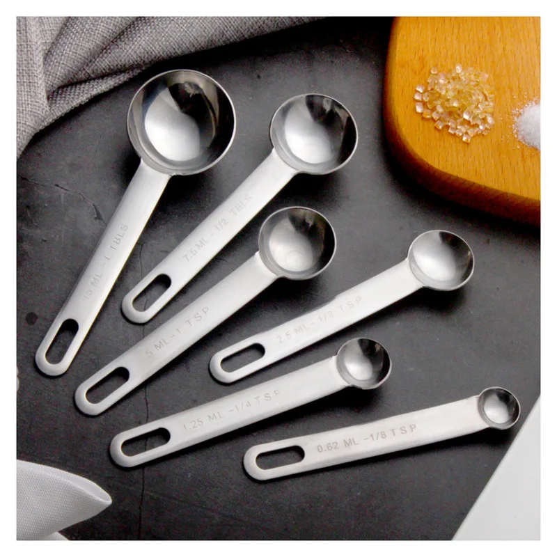 多目的食品グレードのステンレス鋼計量スプーンコーヒーパウダー - Kitchen Baking Kit のレビューと価格